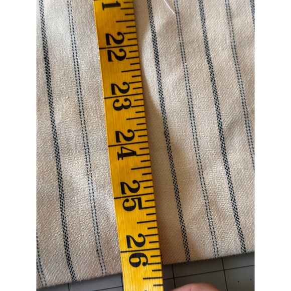 Lauren Ralph Lauren Cream Linen Pinstripe Blazer Jacket Womens Size 4 - Picture 10 of 14